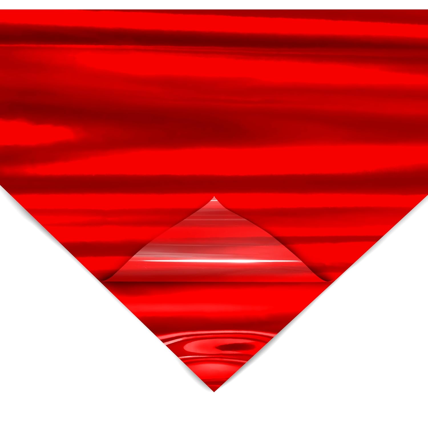 Holographic Chrome Red Vinyl Wrap Diy Air-Release Adhesive Film 1Ft X 5Ft