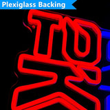 Tokyo Neon Sign Japanese Kanji LED Wall Light Dimmable Room Decor Bar Pub Bedroom