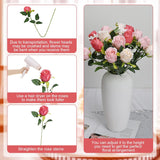 30 Pcs Fake Roses - Silk Artificial Flowers With Long Stems Bulk Realistic Faux Rose For Wedding Bridal Shower Bouquet Home Table Centerpiece Arrangement Decor - Dusty Pink