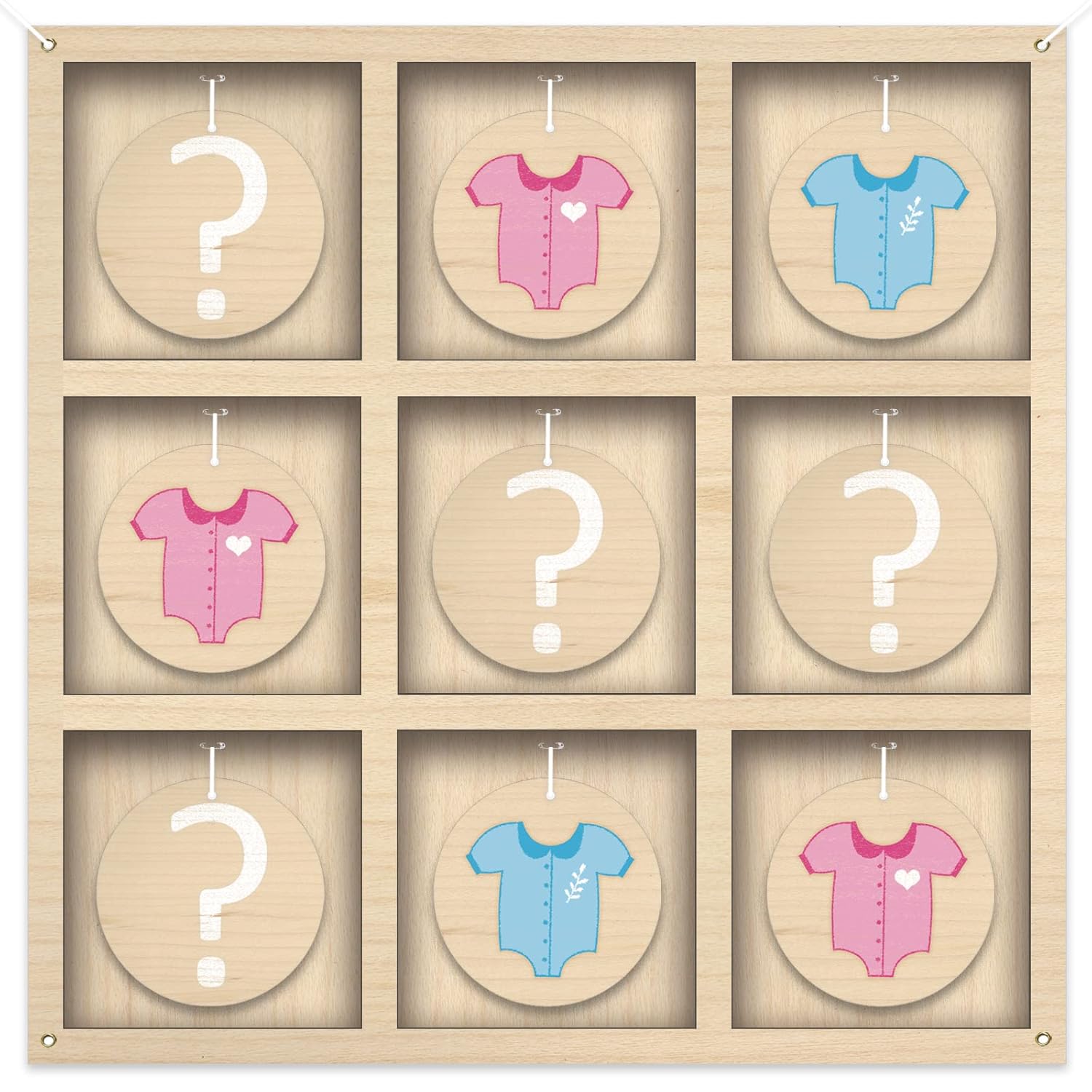 Gender Reveal Tic Tac Toe Board Game, Gender Reveal Games Tic-Tac-Toe For He Or She, Baby Gender Reveal Ideas Party Supplies, Boy Girl Sign, Baby Shower Gender Reveal Decoration Kit