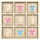 Gender Reveal Tic Tac Toe Board Game, Gender Reveal Games Tic-Tac-Toe For He Or She, Baby Gender Reveal Ideas Party Supplies, Boy Girl Sign, Baby Shower Gender Reveal Decoration Kit