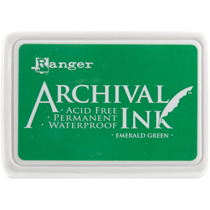 Ranger Archival Ink Pad #0, Emerald Green