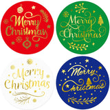Merry Christmas Thank You Stickers Gold Foil Envelope Seals 100Pcs