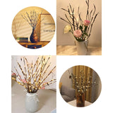Led Branch Lights, Battery Powered, Warm White, Brown, Plastic, 20 Led, 5 Bendable Poles, 25 Inches, Modern Office Decoration