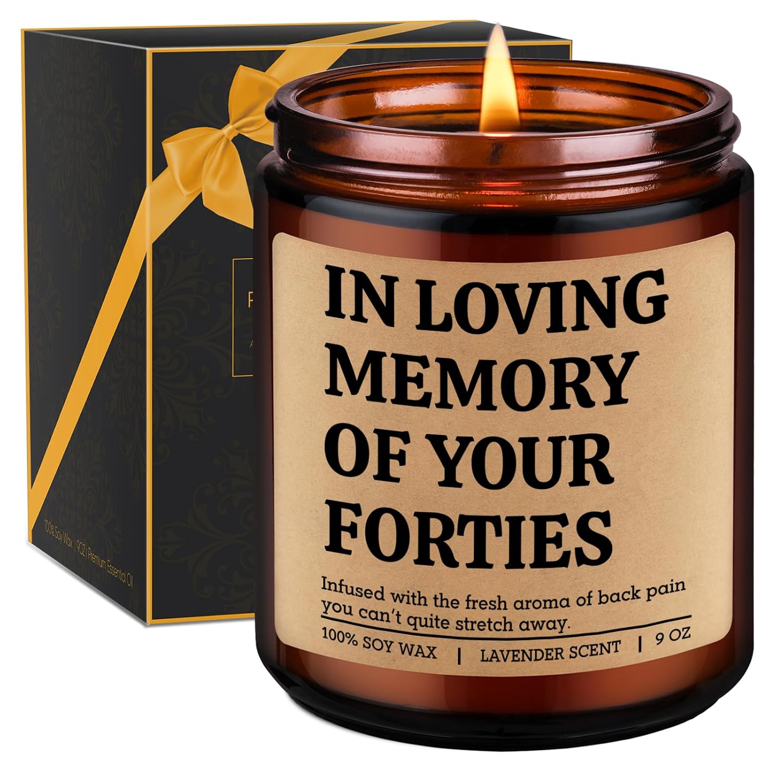 Scented Candle, 50Th Birthday Gifts For Her, Him - 50 Year Old Birthday Gifts For Women, Men - Happy 50Th Bday Decorations - Funny 1976, Fiftieth, Turning 50 Bday Ideas For Woman, Friend, Mom