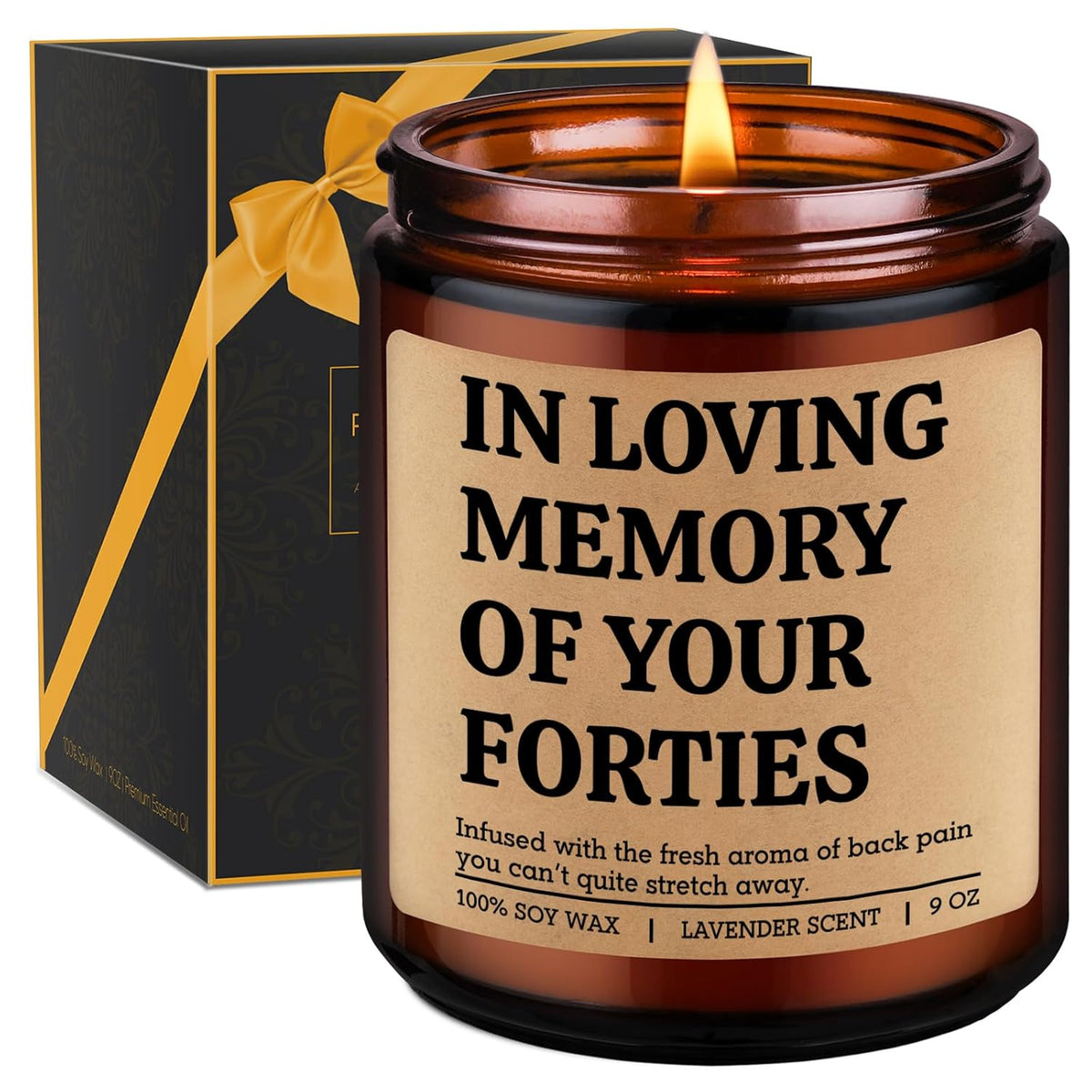 Scented Candle, 50Th Birthday Gifts For Her, Him - 50 Year Old Birthday Gifts For Women, Men - Happy 50Th Bday Decorations - Funny 1976, Fiftieth, Turning 50 Bday Ideas For Woman, Friend, Mom