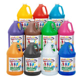 Paraben-Free Simply Tempera Paint For Kids - Set Of 11 Gallons, Vibrant Poster And Classroom Paint, Made In United States, Non-Toxic, Arts And Crafts Supplies