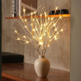 Lighted Artificial Birch Branch Tree Fairy Lights Holiday Decor,3Pk 19.7In 48 Led;Usb Powered,Warm White Branch With Lig