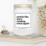 You Nique Designs Smut Candle 8Oz - Smut Reading Lovers Candles - Smutty Book Lovers Surprise Ideas, Funny Reader Gifts - Smutty Gifts - Smut Book Merch (Lavender & Vanilla)
