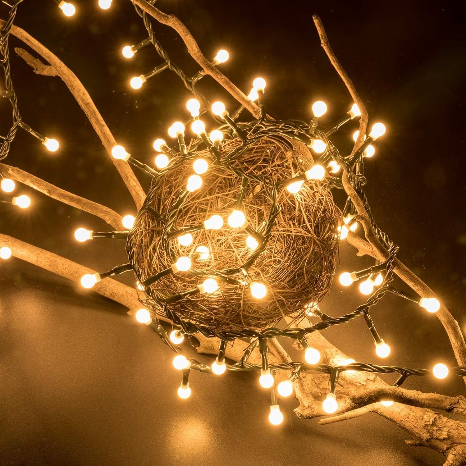 500 Led 49Ft Christmas Cluster Lights Christmas String Lights Plug In 8 Modes Extendable For Xmas Home Garden Wedding Pa
