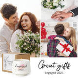 Engagement Gifts - Newly Engaged Couples' Gift, 'Engaged 2025' Candle Bridal Shower Gifts - 6 Oz Lavender Scented