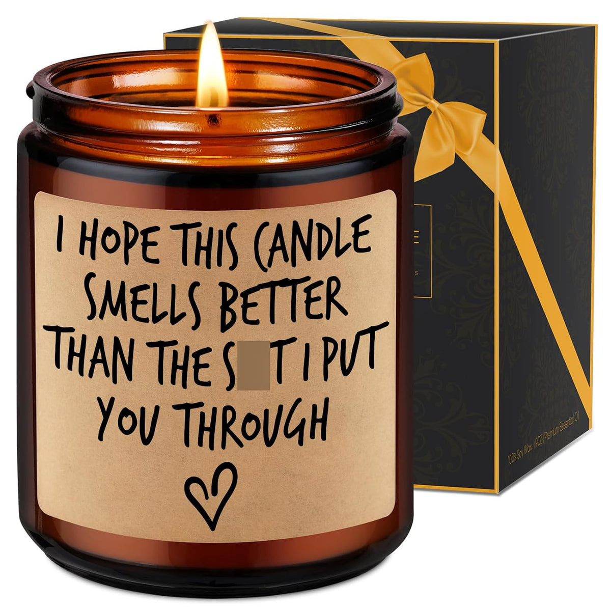 Candle, I'M Sorry I Love You Gifts For Her Him Mom, Gifts For Wife, Grandma Girlfriend Wife Birthday Presents Ideas, Valentines Funny Presents For Women Men Dad Husband Boyfriend Parents