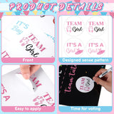 Touchdowns Or Tutus Gender Reveal Poster Sign Party Supplies Decorations Boy Or Girl With 72 Pcs Gender Reveal Stickers For Summer Baby Shower Gender Reveal Decorations (Touchdowns Or Tutus)