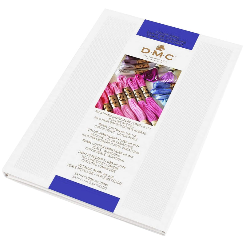 Dmc Colorcrd Needlework Threads 12-Page Printed Color Card