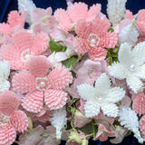 400 Pcs White Pearl Double Heads 2Mm Flower Stamens Artificial Pearlized Floral Pollens Stamen Handmade Artificial Pistil For Flower Making Supplies Crafts Christmas Wedding Scrapbook Decoration