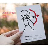 Valentines Day Cards For Kids School Classroom Exchange – 24 Pack Flat Cards 4X6 With 24 Red Envelopes & Stickers, 12 Cute Figure Designs, Trendy Theme - Valentines Day Gifts For Boys, Girls