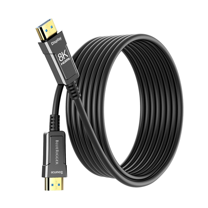 8K Fiber Optic Hdmi Cable 25Ft (48Gbps, In-Wall Cl3 Rated, Earc, 8K 60Hz, 4K 1