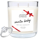 Christmas Santa Baby Candle With Ring Inside (Surprise Jewelry Valued At 15 To 5,000 Dollars) Ring Size 7
