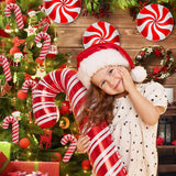 23Pcs Christmas Candy Cane Foil Balloons For Xmas Photo Backdrop Candies Theme New Year Christmas Decoration Party Supplies