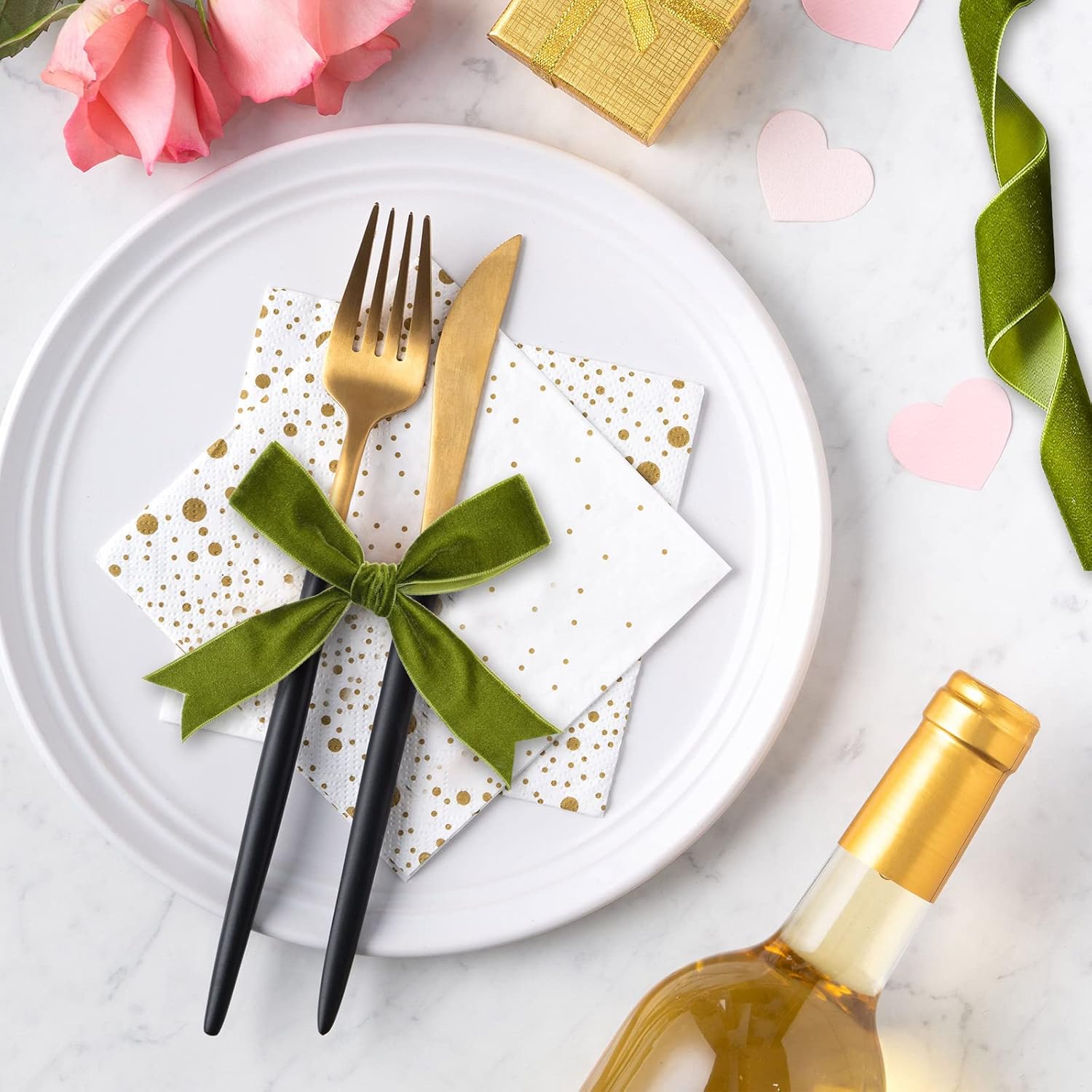 1 Inch, 30 Yard Christmas Olive Green Velvet Ribbon Wide Vintage Velvet Ribbons For Christmas Tree Ornaments Flower Bouquets Baby Shower Wedding Wreath Bow Making Diy Craft Choker