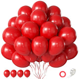 Red Balloons 60 Pcs 12 Inch Latex Balloon For Balloon Garland Or Balloon Arch As Birthday Party Baby Shower Wedding Christmas Valentine'S Day Anniversary Party Decoration