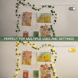 Vines With Lights Battery Operated, 20 Led 6.56Ft Fairy Lights Leaves With Timer, Ivy Vines String Lights For Bedroom,Cl