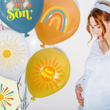 35 Piece Here Comes The Son Baby Shower Boho Balloon Kit and Sunshine Party Decoration Set