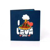 Cutpopup Lavau, Anniversary Card Pop Up, Valentines Day, Wedding, Engagement, 3D Greeting Card (I Lava U) Sd207Us1515
