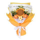 Crochet Flower Bouquet Crochet Flowers Gifts For Women Handmade Ideal For Mom Wife Best Friend Girlfriend Suitable For Anniversary Graduation Wedding Home Decor
