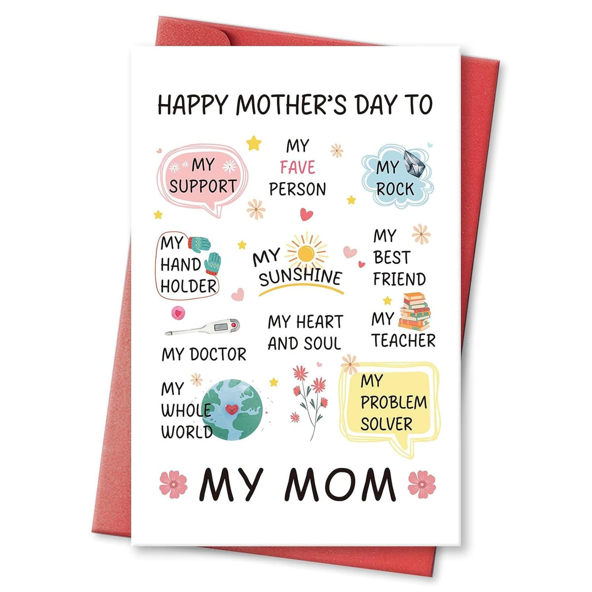 Funny Mother’S Day Card For Mom, Cute Card For Mother On Mother’S Day, Happy Mother’S Day Card From Daughter Son