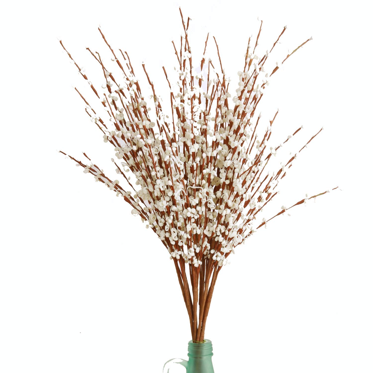 10 Pieces 29.5" Long Of Artificial Flowers Fake Flowers, Artificial Flowers For Wedding Home Office Party Hotel Indoor Or Yard Decoration(White) (10, White)
