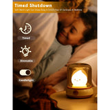 Cute Ghost Campfire Lamp, Halloween Decor,Kids Night Light?Adjustable Dimmable Rechargeable Night Light For Kids, Girls, Boys Gifts,Halloween,Christmas Decorations