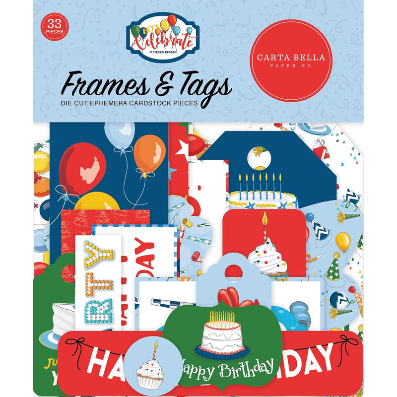 Let'S Celebrate Frames & Tags Ephemera