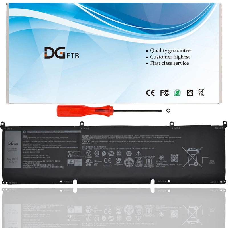 8Fctc Laptop Battery Replacement With Dell Xps 15 9500 9520 G15 5510 5520 Prec