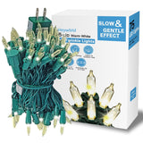 Slow Twinkle Lights 75 Led Gentle Twinkling Christmas Lights, Ul Certified Waterproof String Lights, 37 Of 75 Lights Twi