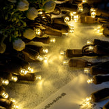Warm White One-Piece Wide Angle Christmas Lights 140 Count 48 Feet, 2 Sets 70 Led 24 Ft High Waterproof 5Mm Ul Certified String Light (Warm White - Brown Wire)