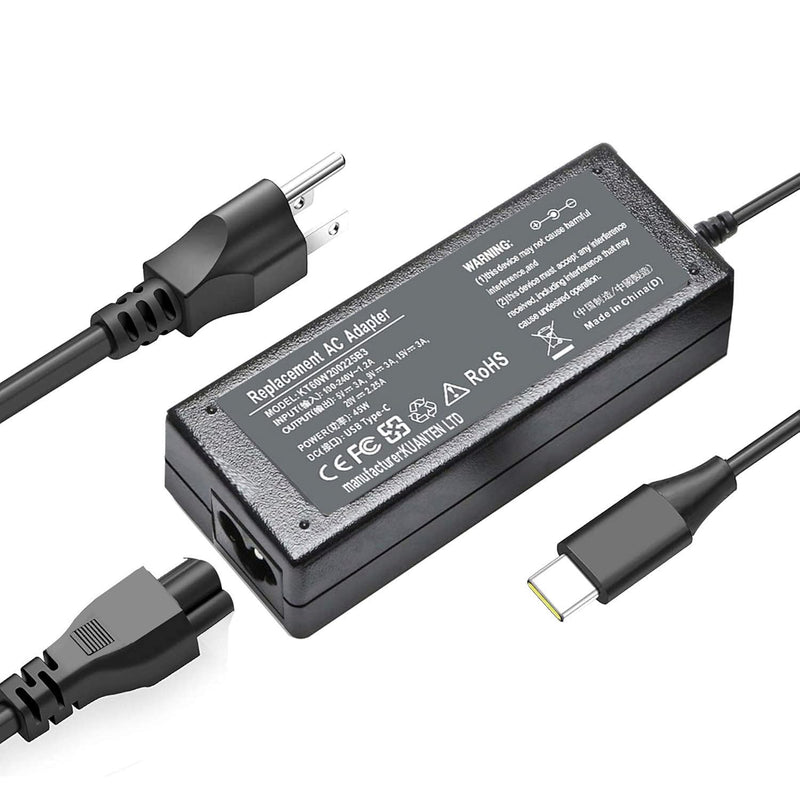 45W Usb-C Charger For Lenovo Thinkpad X1 Carbon 5Th 6Th 7Th 8Th Gen Chromebook