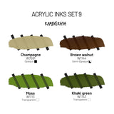 Acrylic Inks For Artists - Acrylic Ink Set, Color Combination #9-4 Pcs. 1 Fl Oz (30 Ml) Each