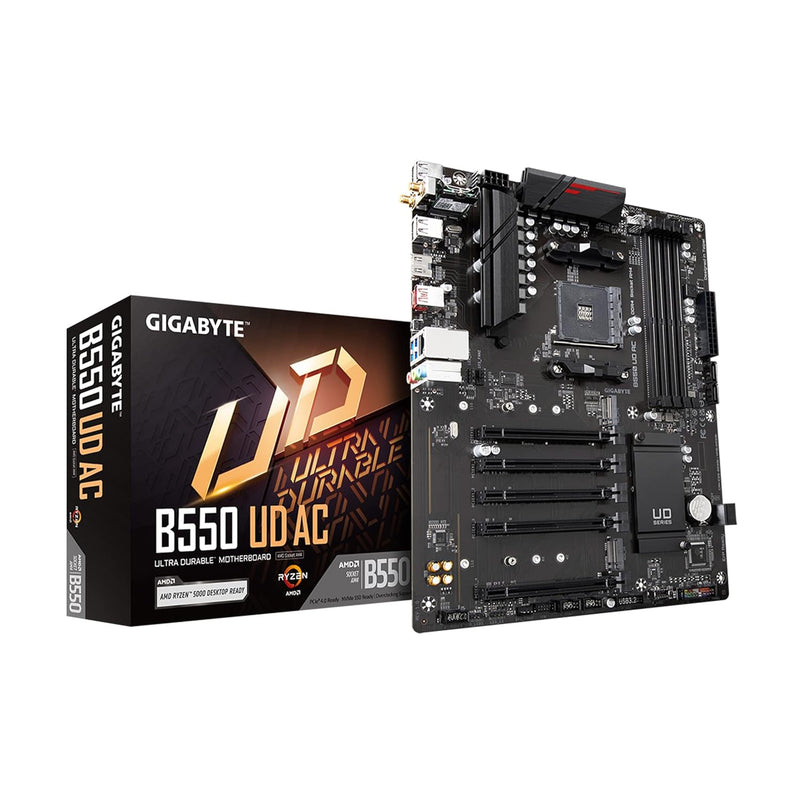 GIGABYTE B550 UD AC (AM4/ AMD/ B550/ ATX/Dual M.2/ SATA 6Gb/s/USB 3.2 Gen 2/ I