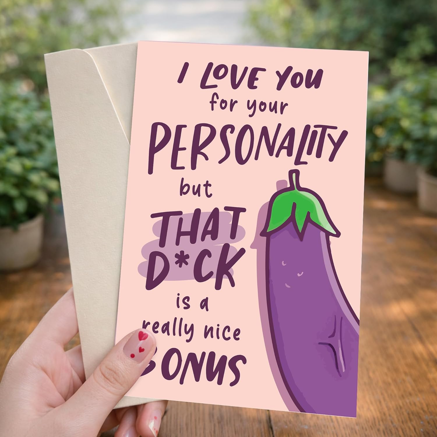 Valentines Day Card For Him, Husband From Wife, Her - Funny Anniversary Card Gifts For Husband, Boyfriend, Men - Birthday Gift Idea To Lover, Boyfriend - Greeting Card