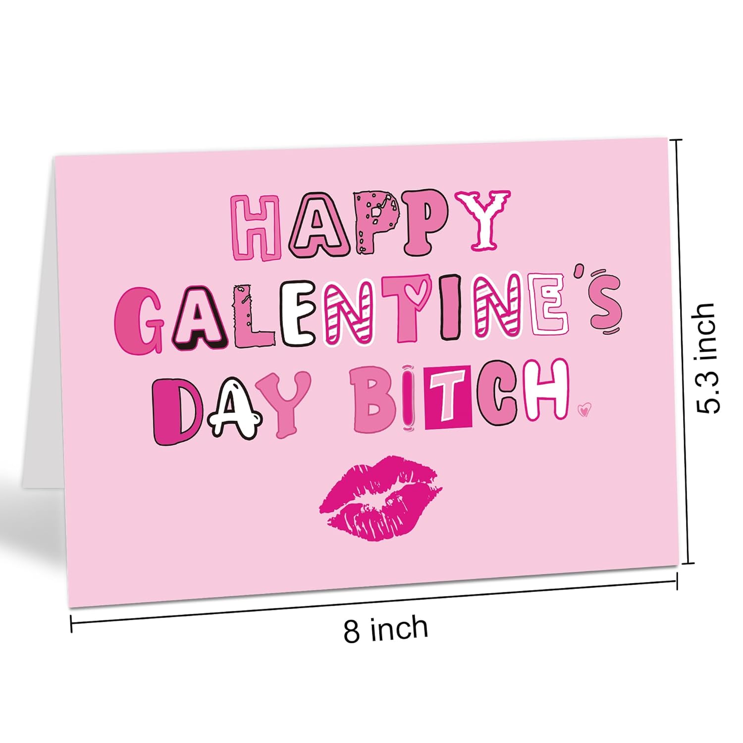 Happy Galentine'S Day Card For Best Friend, Rude Galentines Day Gift Idea For Sister Bestie, Anti Valentines Day Card, Lady Friends Celebrate Card
