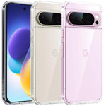 Pixel 9 Pro XL Diamond Clear Case, 16FT Drop Protection, Anti-Yellowing