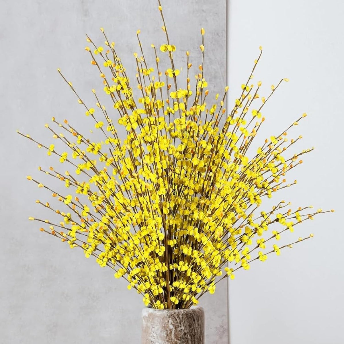8 Pcs 29.5“ Long Artificial Jasmine Flowers Tall Fake Flower Bouquet Faux Jasmine Plants Dry Branches For Wedding Home Party Office Party Diy Decor (Yellow), -100882
