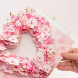 3D Pop-Up Sakura Heart Card | With Slide-Out Message Note | Handcrafted Floral Design | Perfect For Valentine’S Day, Anniversaries, Birthdays, Weddings And More | Designed In Japan