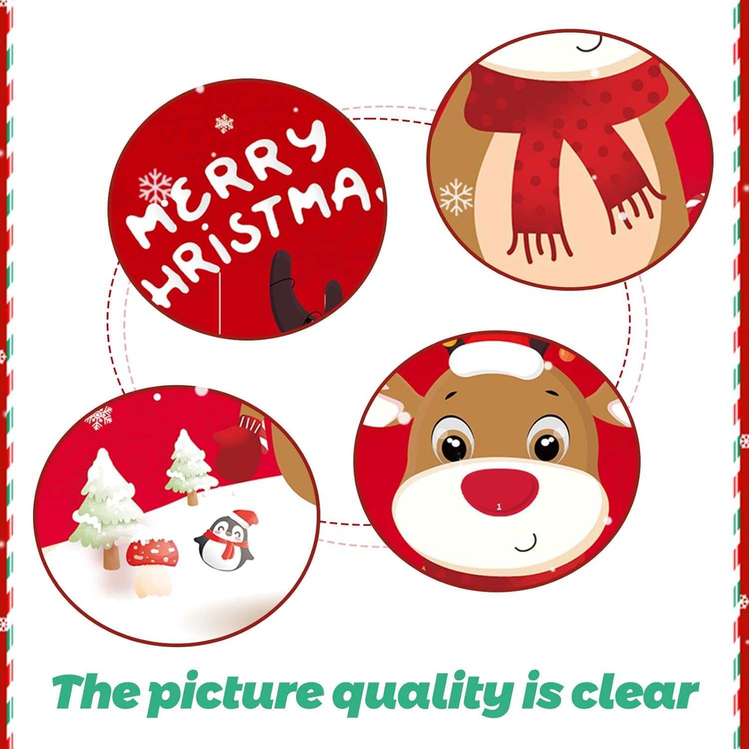 Christmas Party Game For Kids & Family - Pin The Nose On The Reindeer Holiday Activity, Fun Indoor Games For Christmas Party Favors, Family Gathering