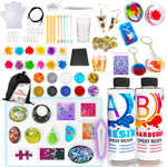 Resin Jewelry Making Starter Kit - Resin Kits For Beginners With Molds And Resin Jewelry Making Supplies - Silicone Casting Mold, Tools Set Clear Epoxy For Diy Jewelry