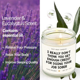 Best Boss Gifts For Women & Men, Birthday Gifts For Work Bestie, Coworkers, Manager - Handmade Lavender Scent Natural Soy Wax Candle (7Oz)