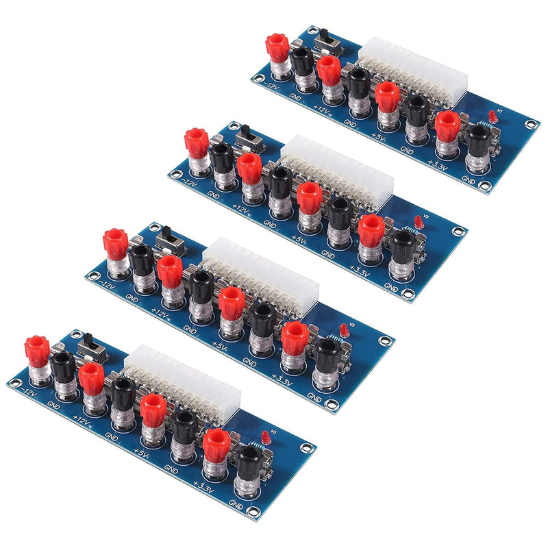 4Pcs 24 Pin Xh-M229 Benchtop Power Board Computer Atx Power Supply Breakout Ad