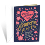 Daughter Valentine'S Day Cards, Made In America, Eco-Friendly, Thick Card Stock With Premium Envelope 5In X 7.75In, Packaged In Protective Mailer