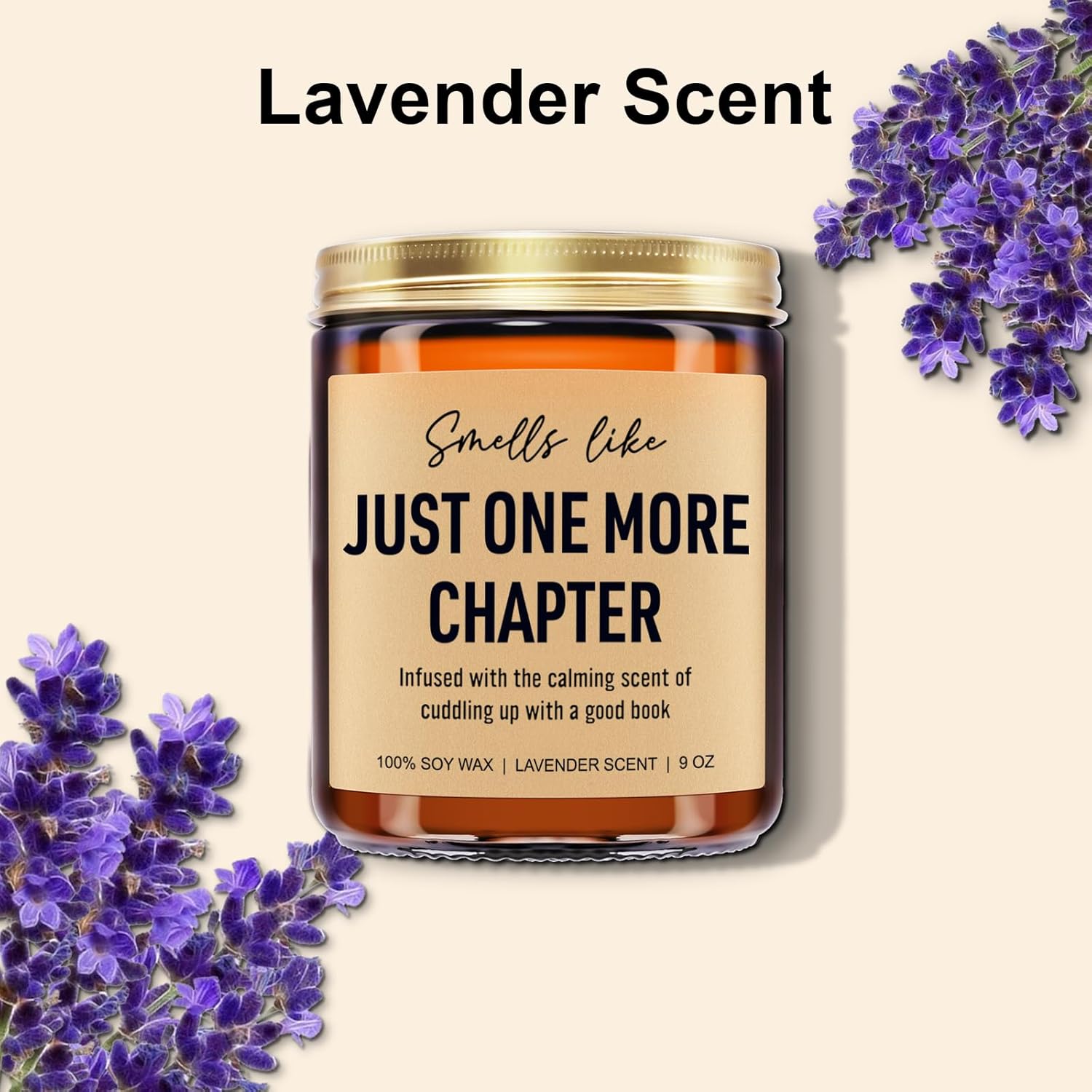 Funny Scented Candle, Book Lovers Gifts, Reading Accessories - Valentines Day, Birthday Gifts For Book Lovers Women, Men, Readers, Librarian, Bookworm, Nerd - Bookish Club Presents - 9 Oz